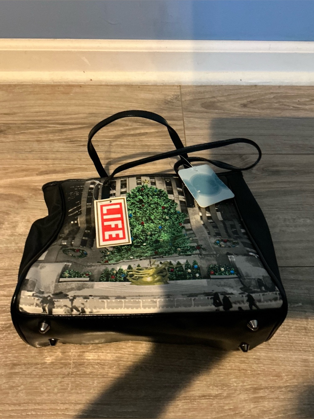 Vintage 2001 LIFE Target Brand New York City Rockefeller Center Rhinestone Tote